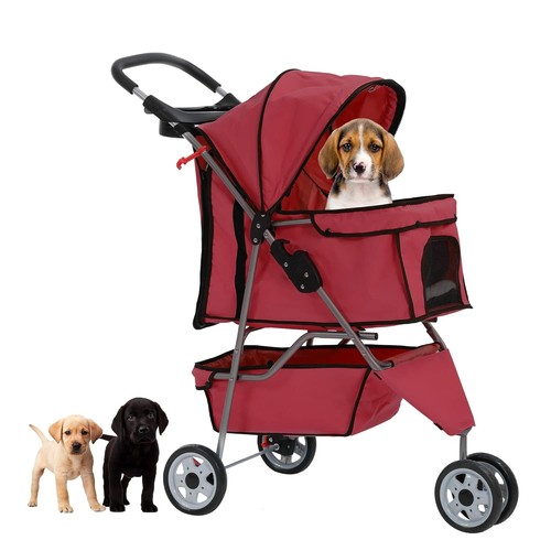 Dog stroller wheels travel - dog,